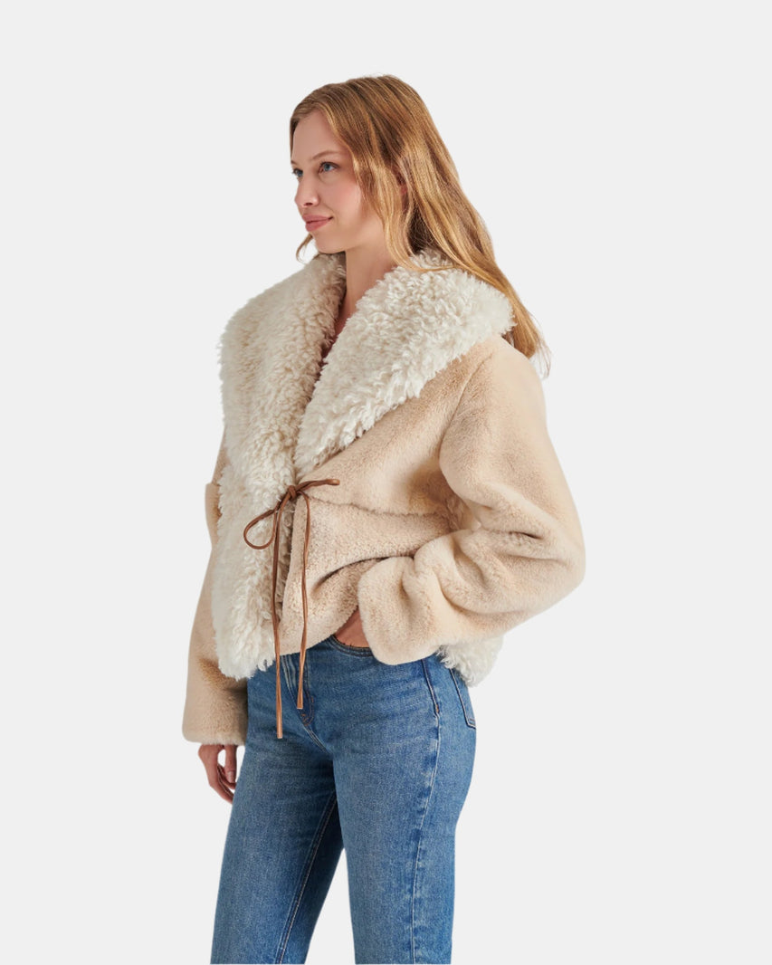 WINTERLYN COAT NATURAL - Clothing - Steve Madden Canada