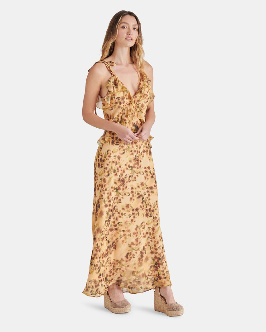 ADALINA DRESS FLORAL NATURAL MULTI - Clothing - Steve Madden Canada