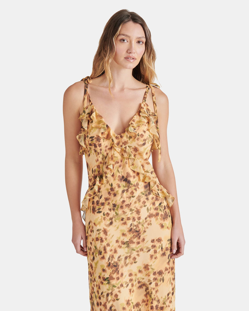 ADALINA DRESS FLORAL NATURAL MULTI - Clothing - Steve Madden Canada