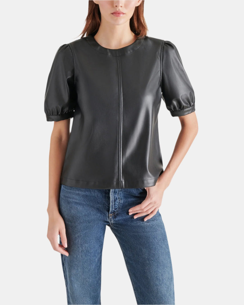 FAUX IT UP TOP BLACK - Clothing - Steve Madden Canada