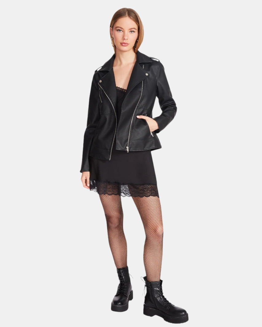 JULIA JACKET BLACK - Clothing - Steve Madden Canada
