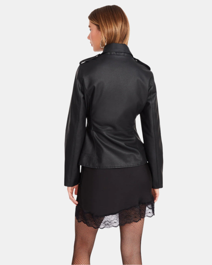 JULIA JACKET BLACK - Clothing - Steve Madden Canada