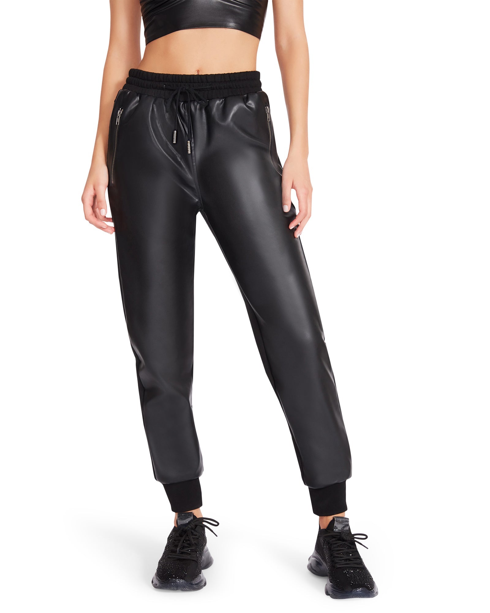 MARIA JOGGER BLACK - Clothing - Steve Madden Canada