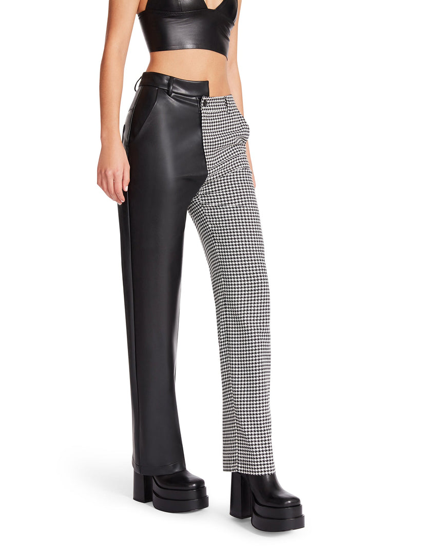 MACKENZIE PANT BLACK MULTI - Clothing - Steve Madden Canada