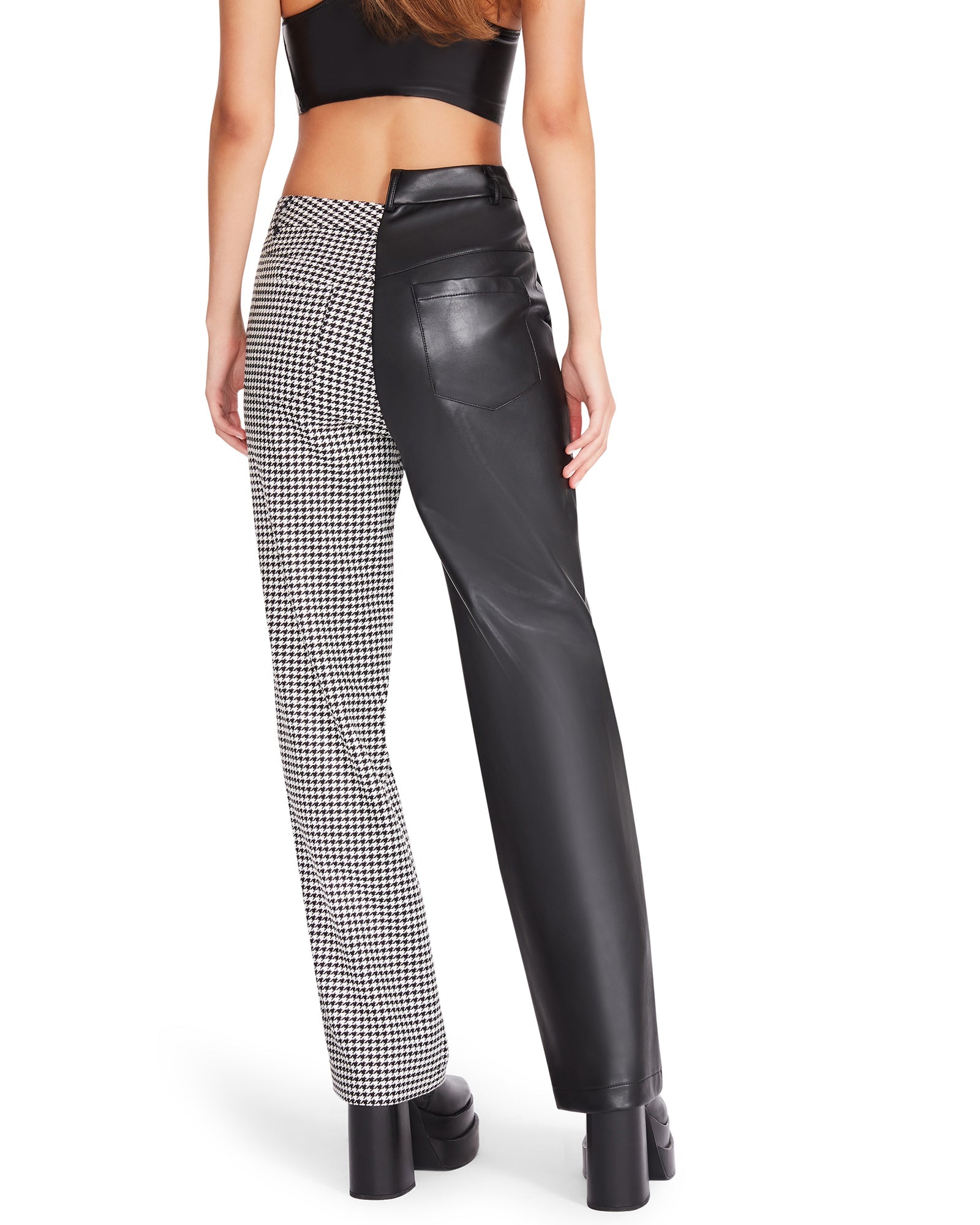 MACKENZIE PANT BLACK MULTI - Clothing - Steve Madden Canada