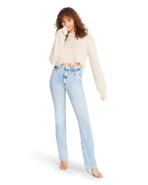 CAMILLE SWEATER NATURAL - Clothing - Steve Madden Canada