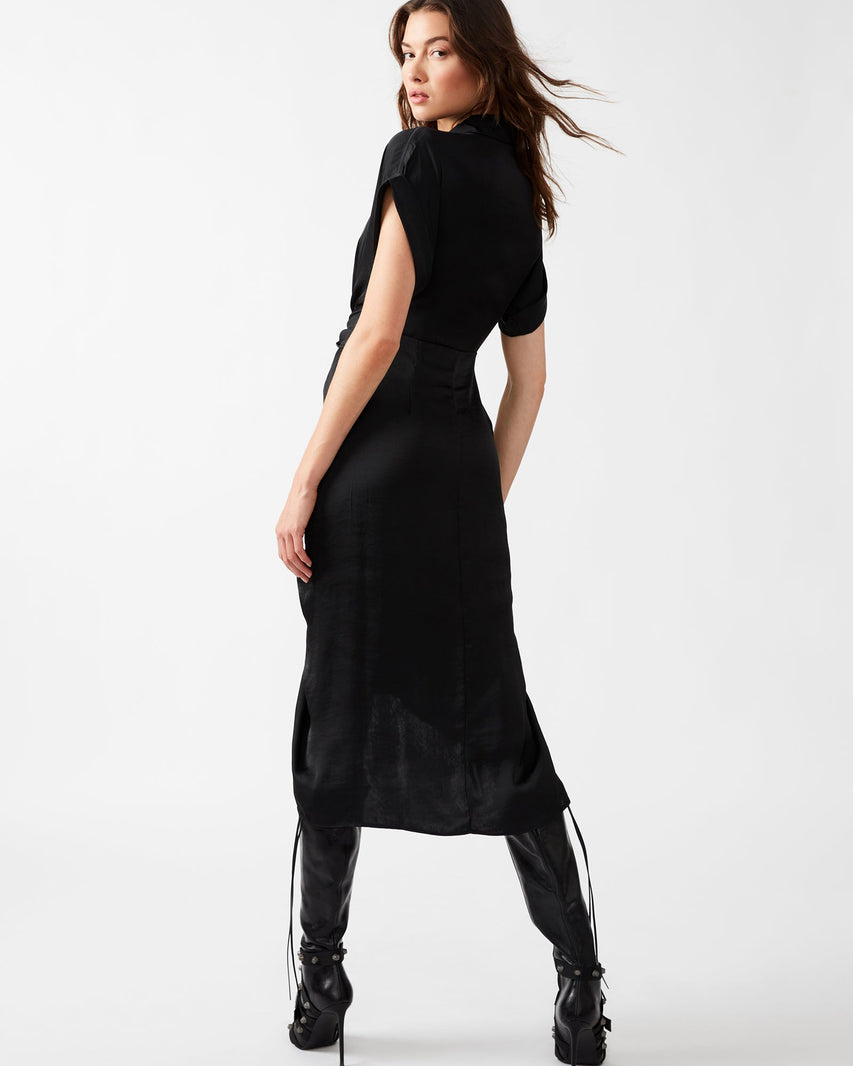 TORI DRESS BLACK - Clothing - Steve Madden Canada