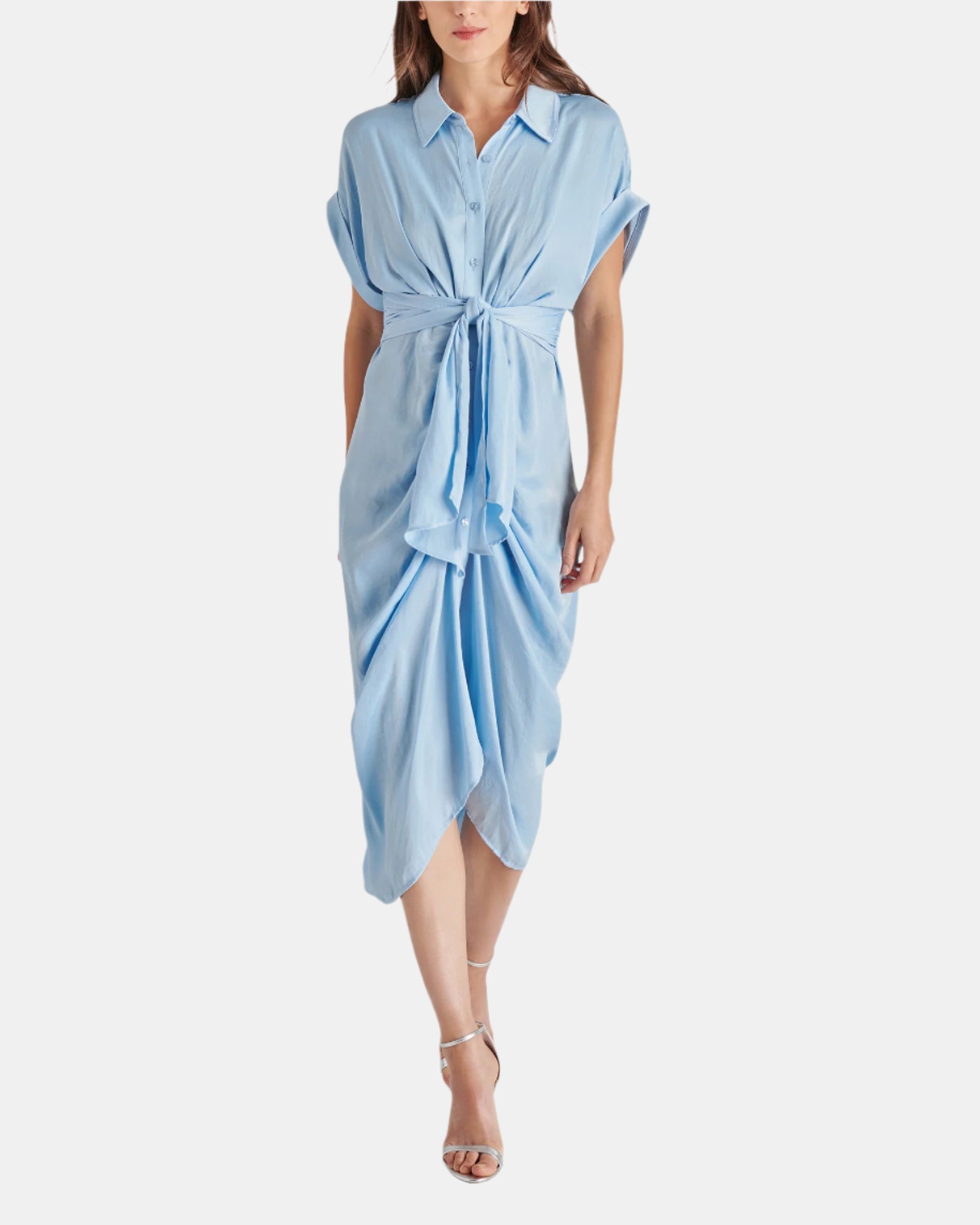 TORI DRESS LIGHT BLUE - Clothing - Steve Madden Canada