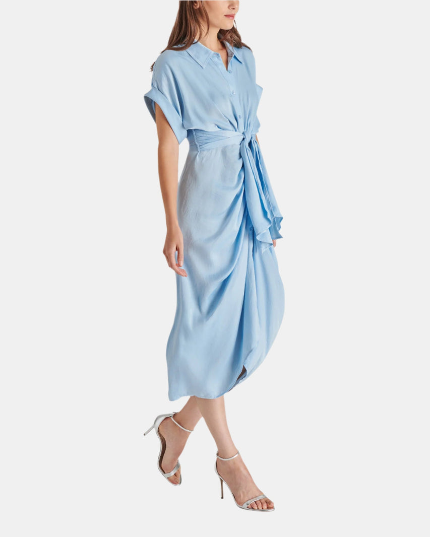 TORI DRESS LIGHT BLUE - Clothing - Steve Madden Canada