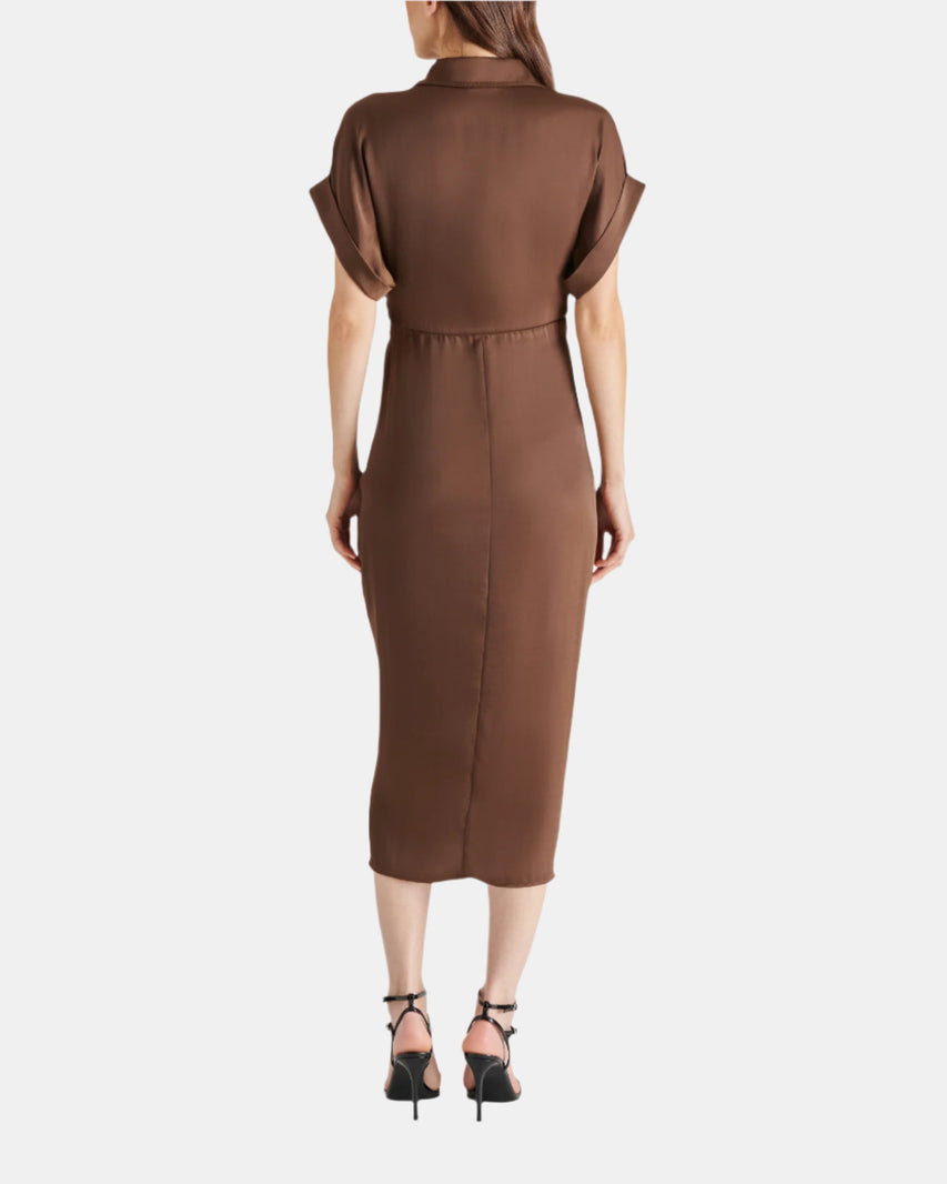 TORI DRESS COCOA - Clothing - Steve Madden Canada