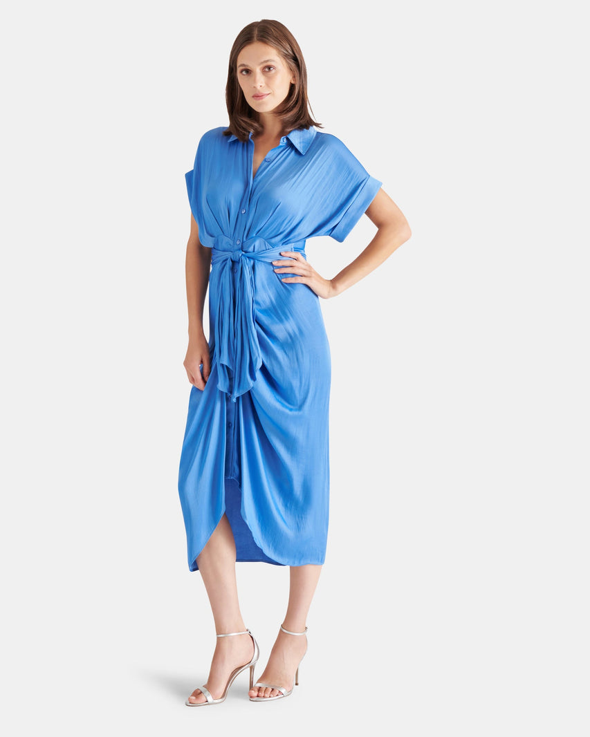 TORI DRESS INDIGO - Clothing - Steve Madden Canada