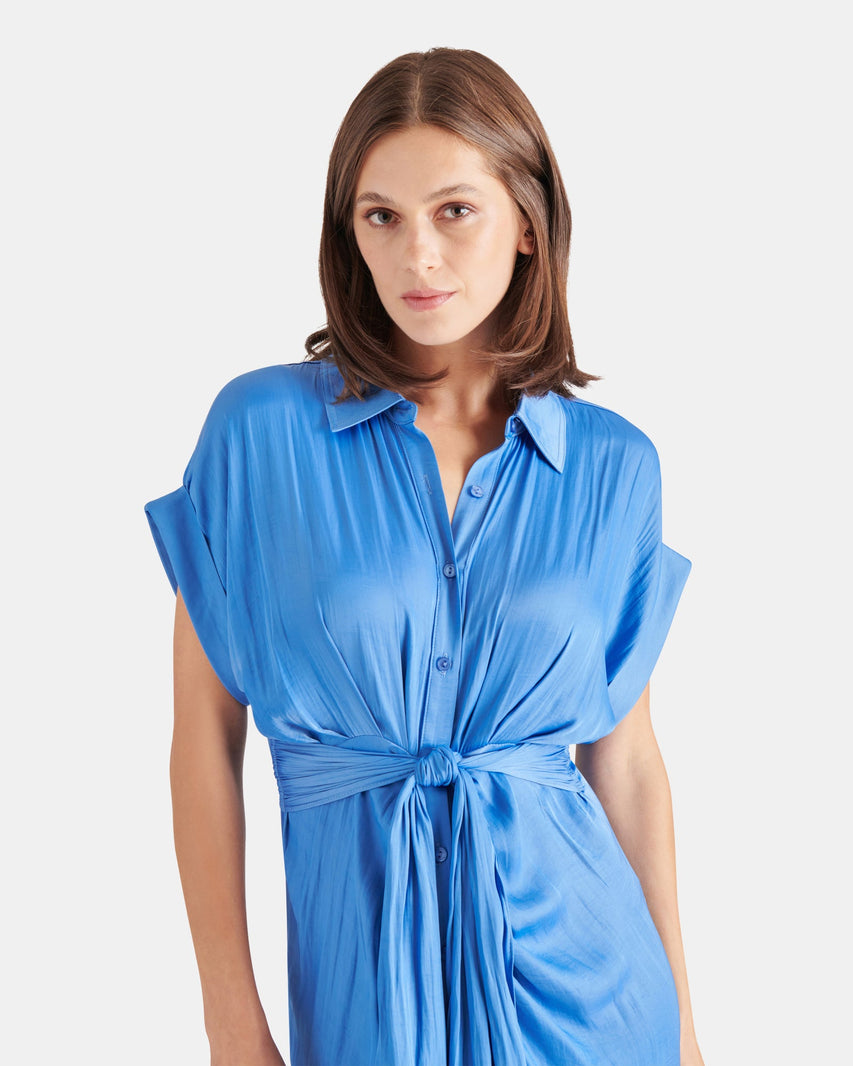 TORI DRESS INDIGO - Clothing - Steve Madden Canada