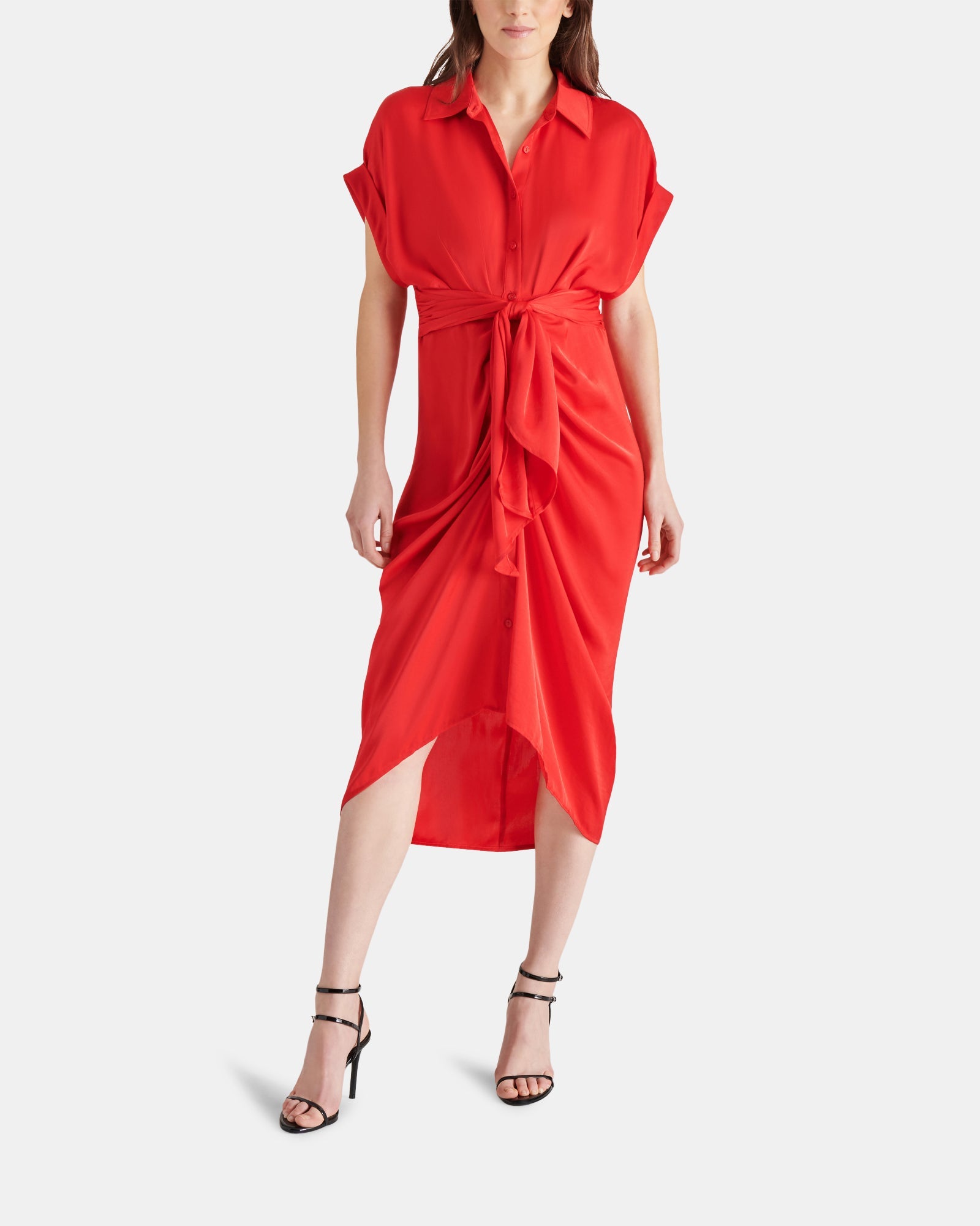 TORI DRESS RED - Clothing - Steve Madden Canada