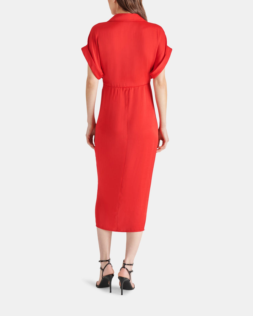 TORI DRESS RED - Clothing - Steve Madden Canada