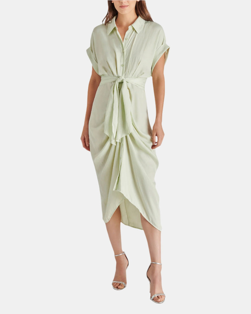 TORI DRESS LIGHT GREEN - Clothing - Steve Madden Canada