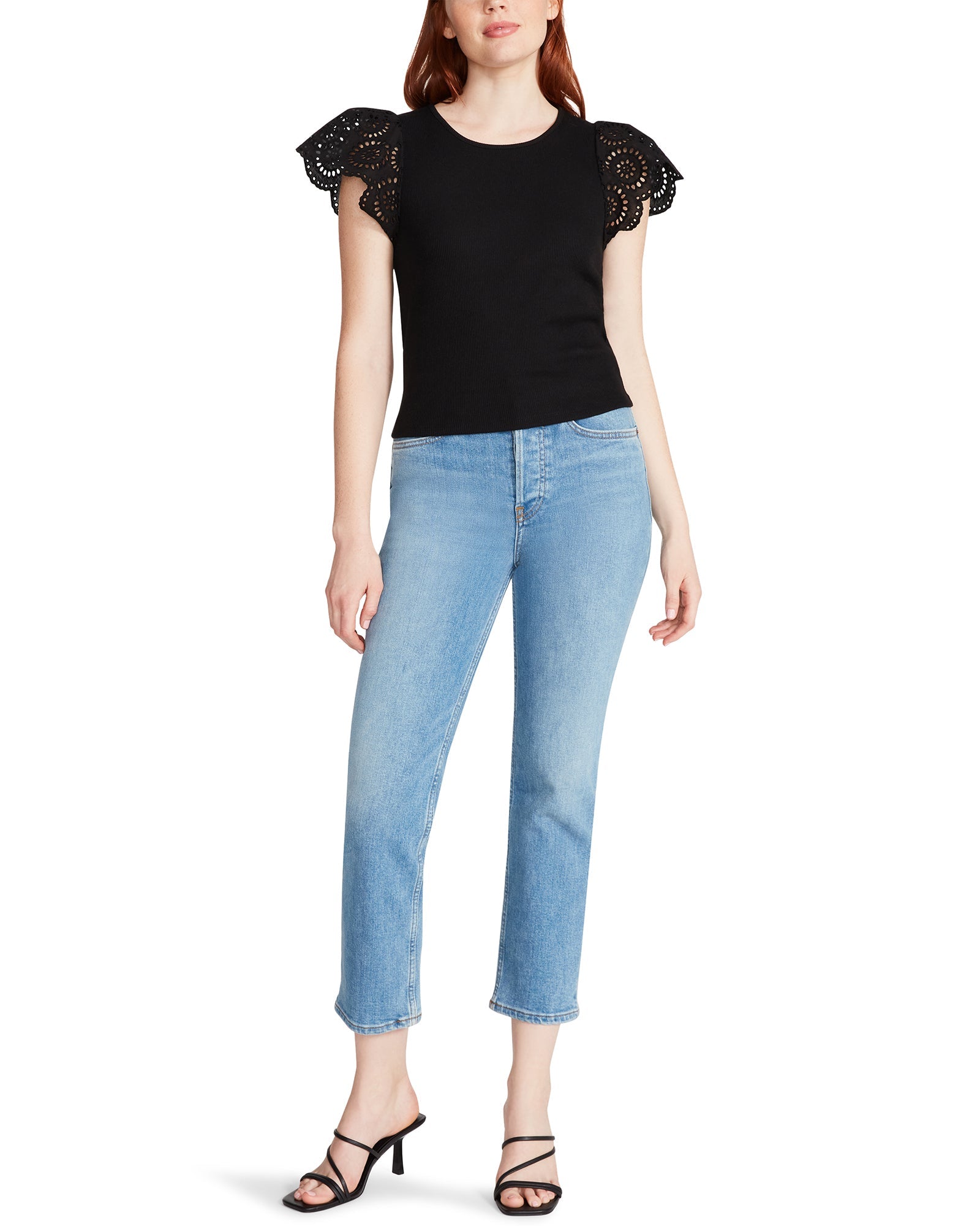 OLINA TOP BLACK - Clothing - Steve Madden Canada