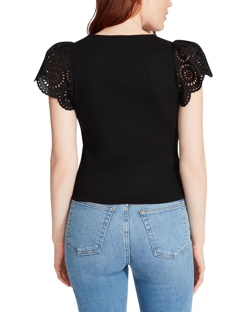 OLINA TOP BLACK - Clothing - Steve Madden Canada