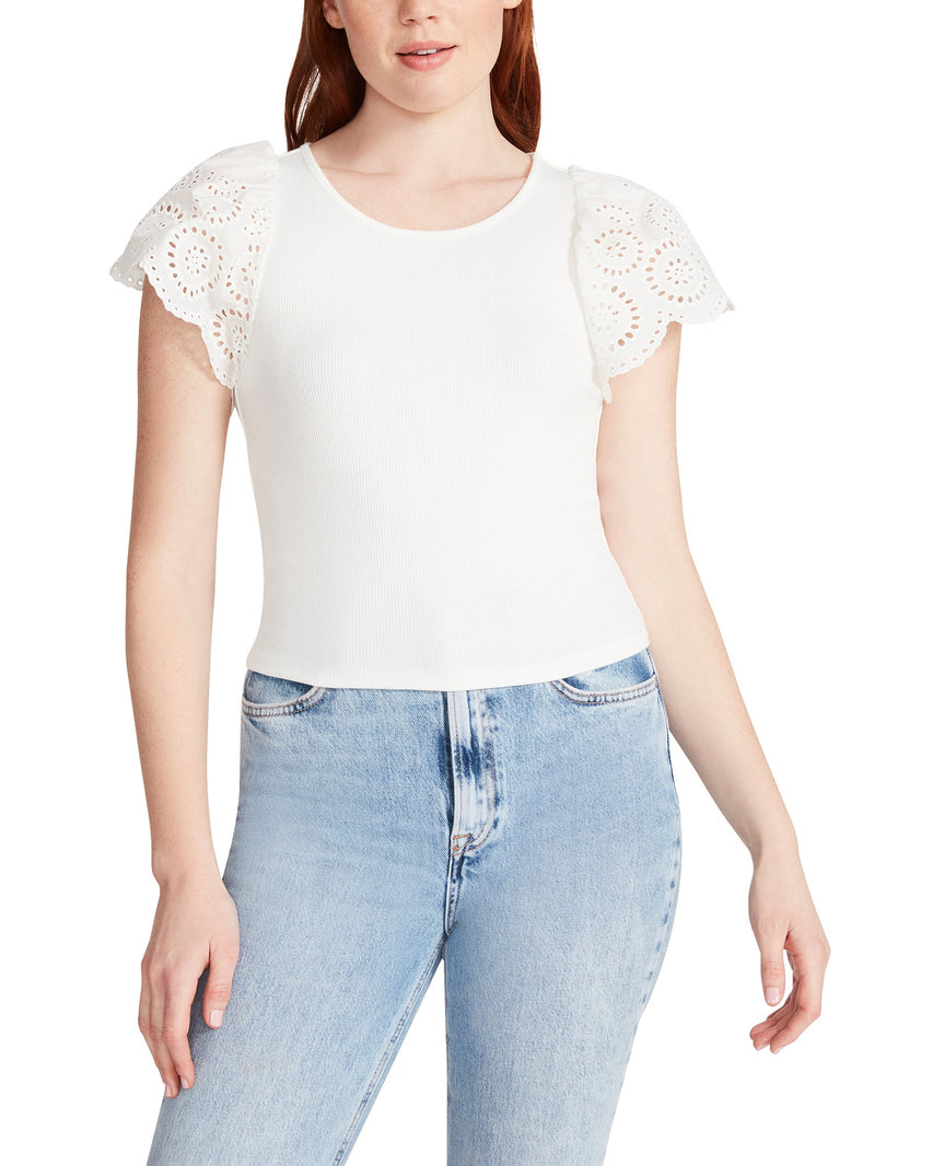 OLINA TOP WHITE - Clothing - Steve Madden Canada