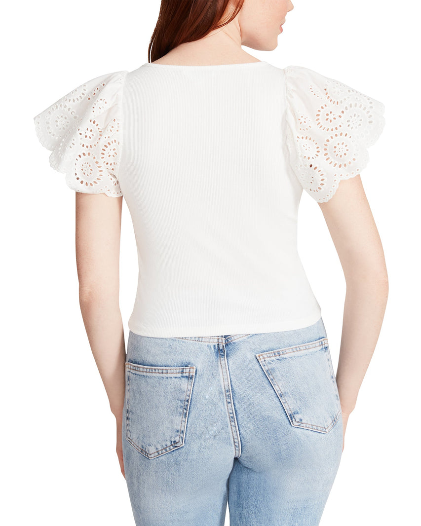 OLINA TOP WHITE - Clothing - Steve Madden Canada