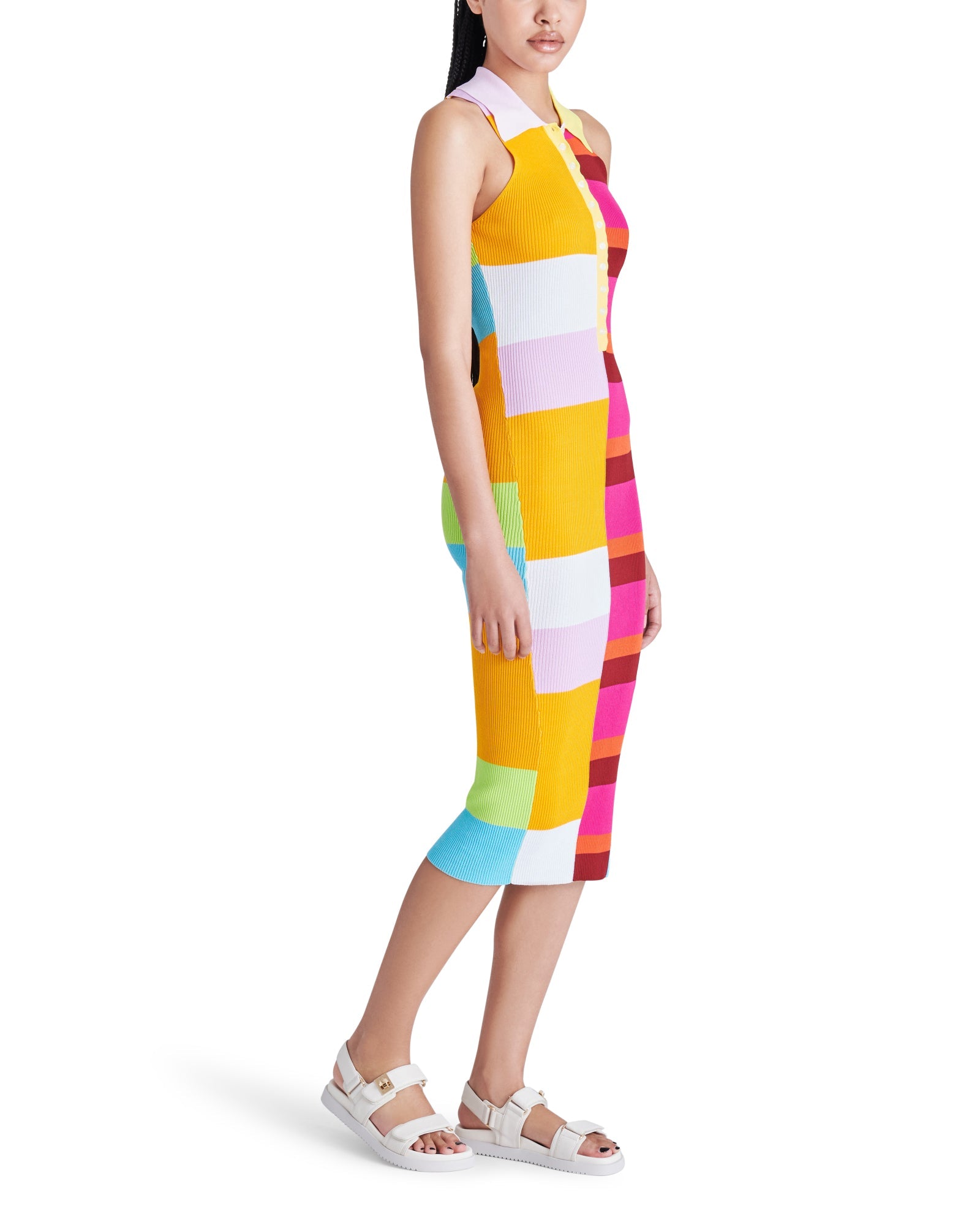 EVELYN DRESS BRIGHT MULTI - Clothing - Steve Madden Canada