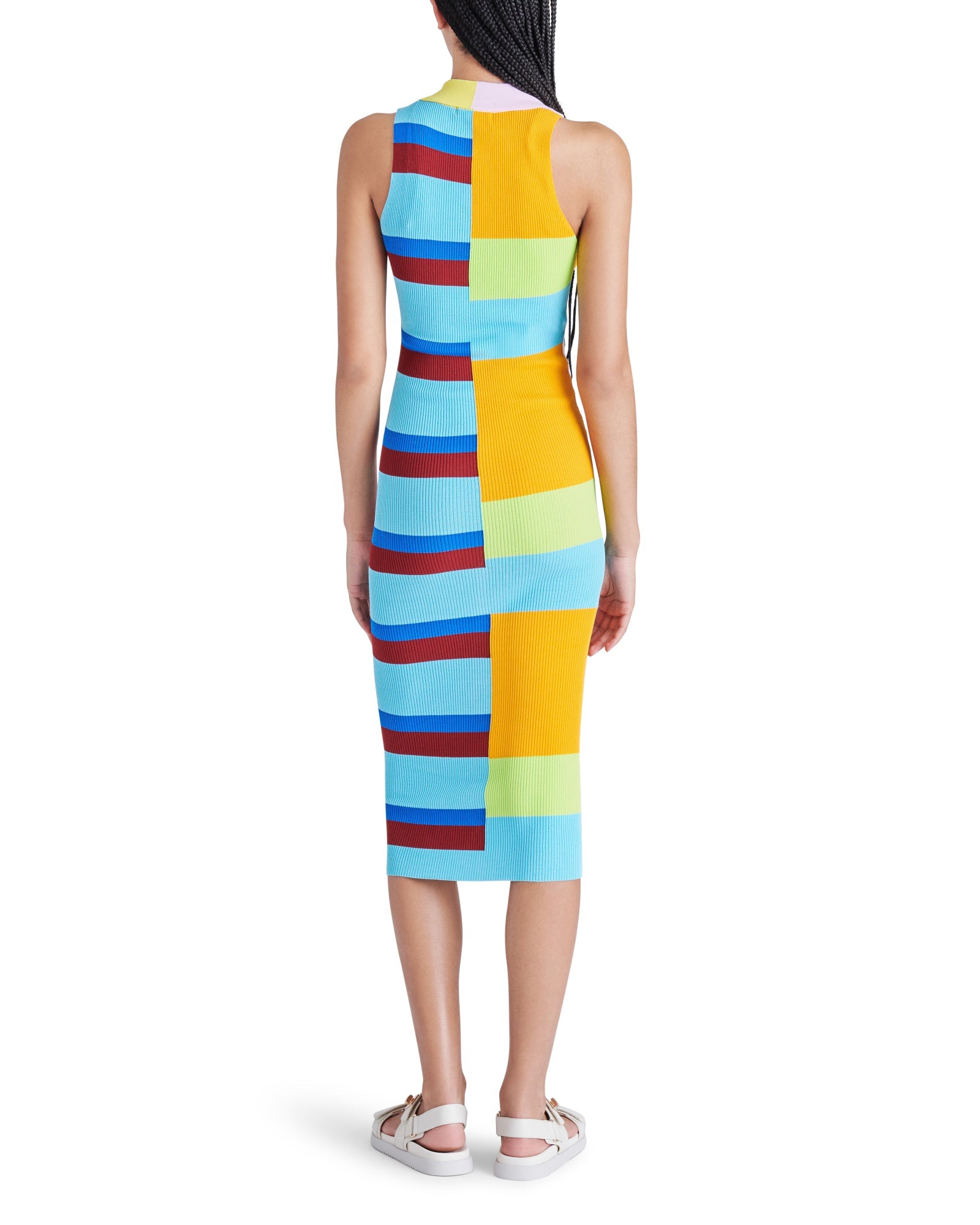 EVELYN DRESS BRIGHT MULTI - Clothing - Steve Madden Canada