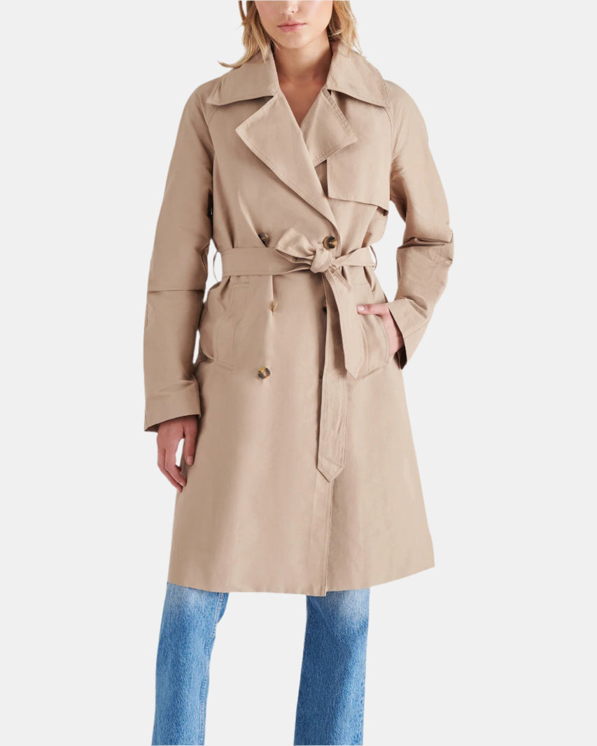 TRENCH COAT KHAKI - Clothing - Steve Madden Canada