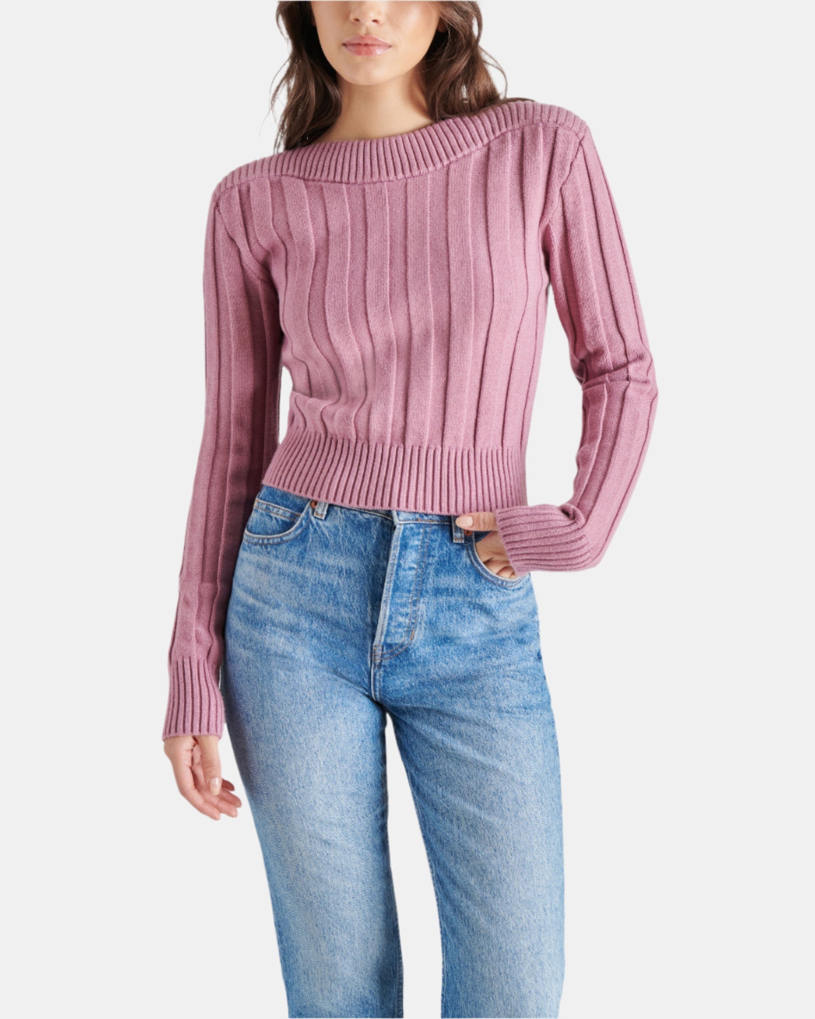 SERRA SWEATER ORCHID - Clothing - Steve Madden Canada