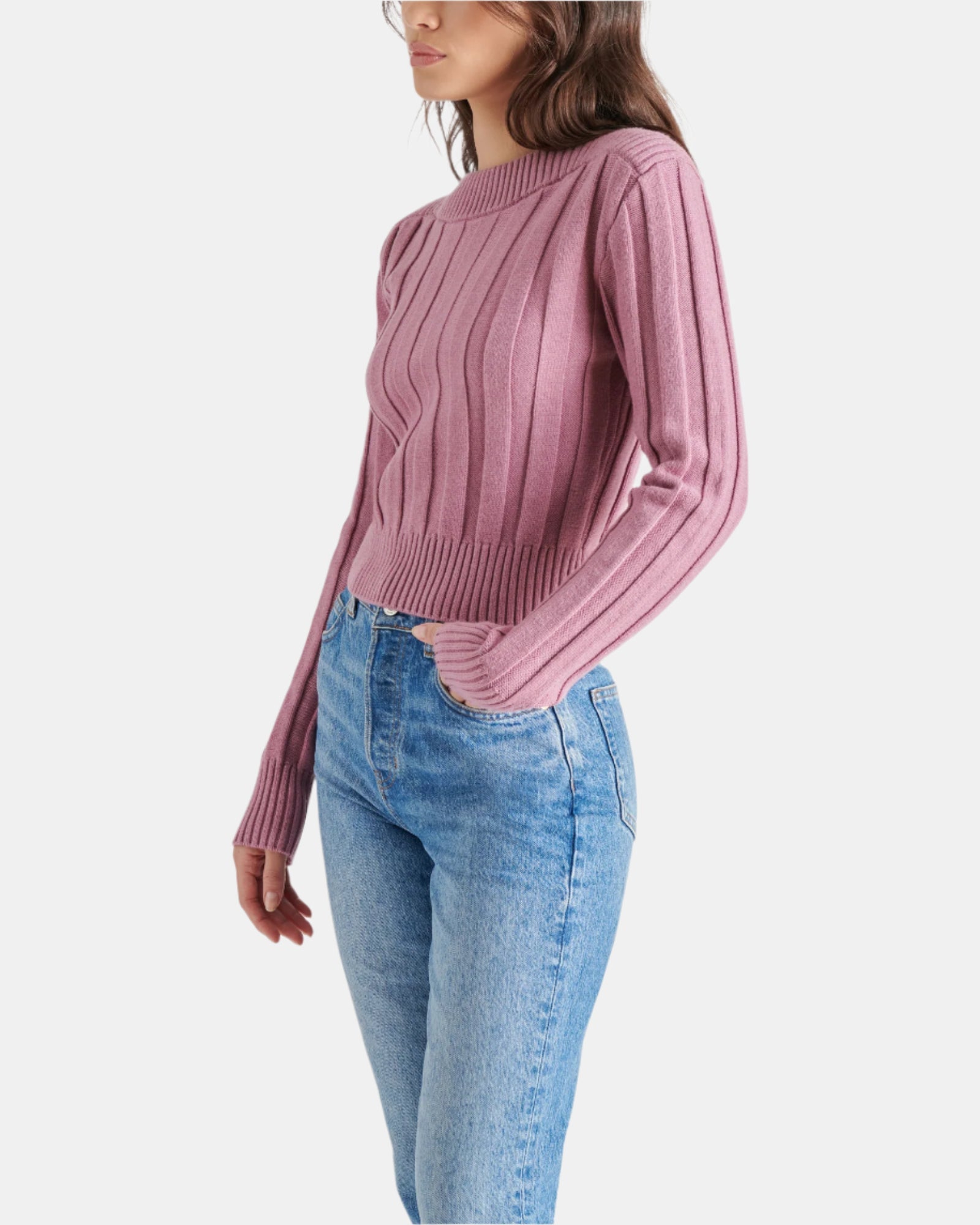 SERRA SWEATER ORCHID - Clothing - Steve Madden Canada