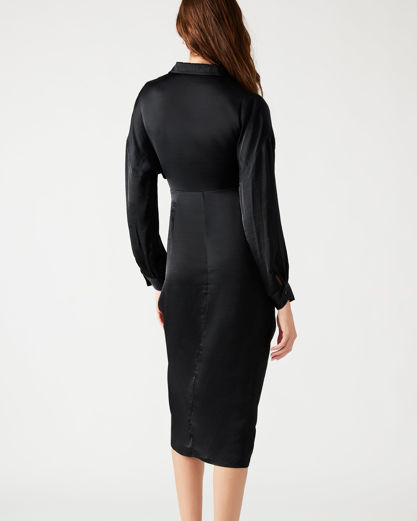 SULA DRESS BLACK - Clothing - Steve Madden Canada