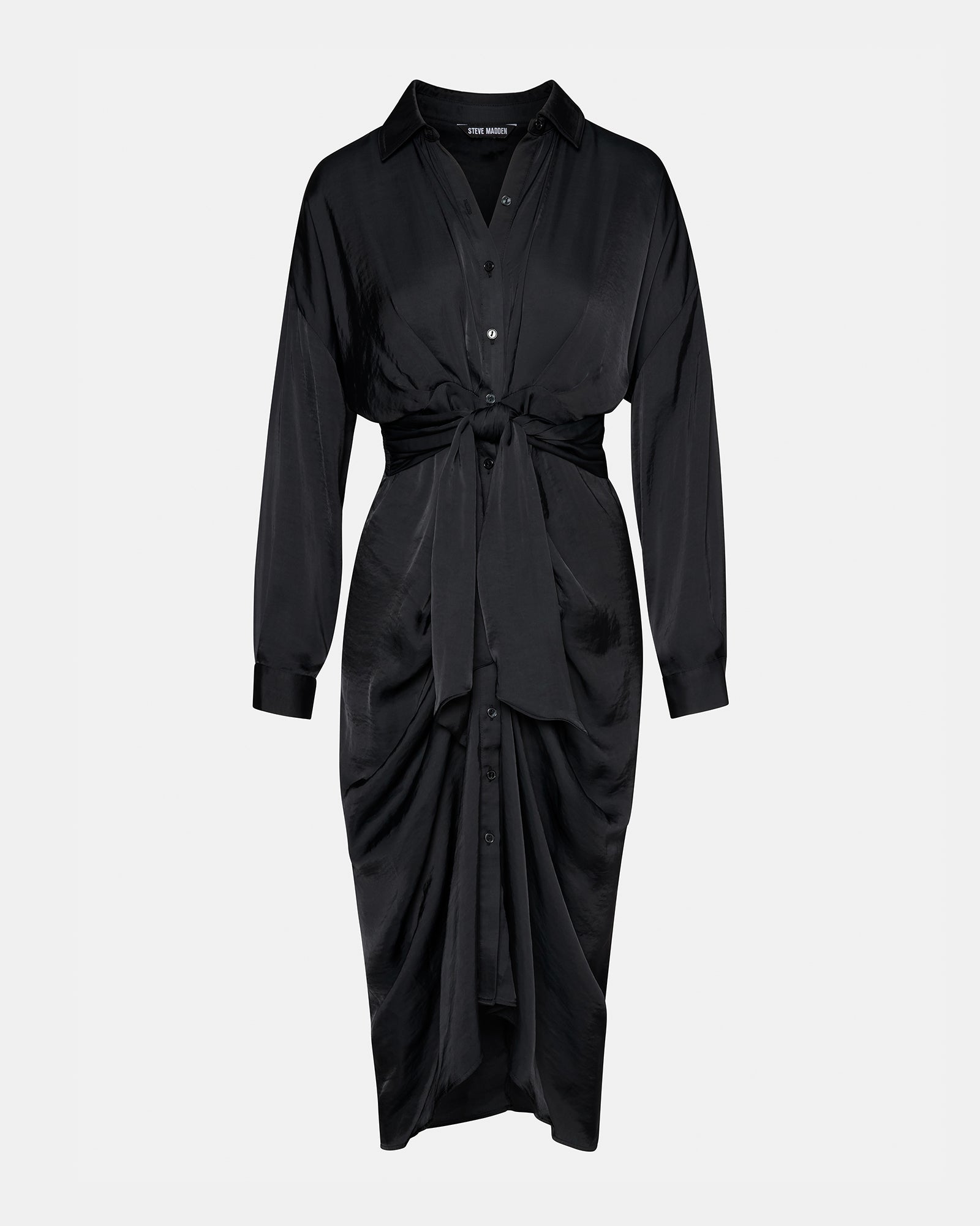 SULA DRESS BLACK - Clothing - Steve Madden Canada