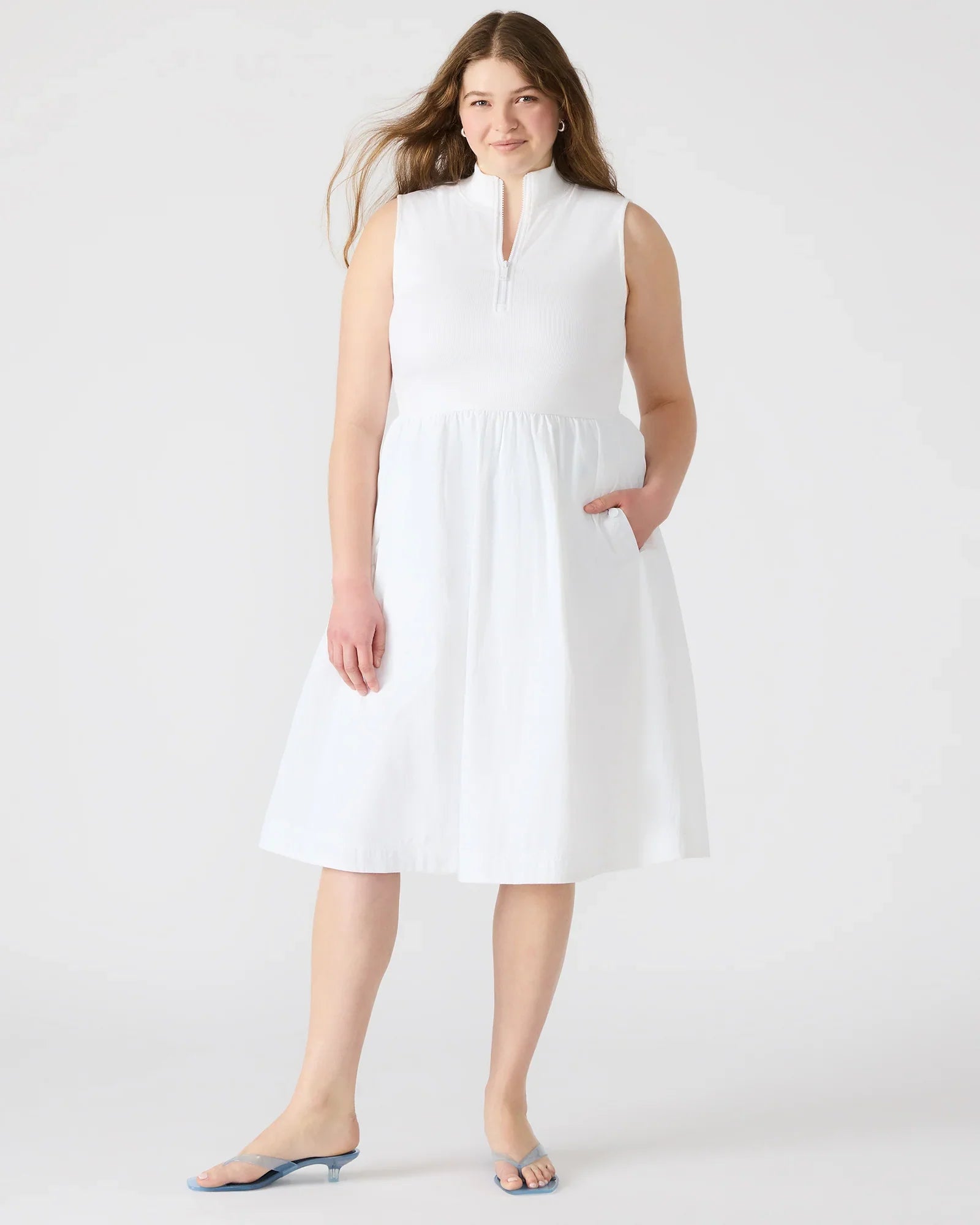 BERLIN DRESS WHITE - Clothing - Steve Madden Canada