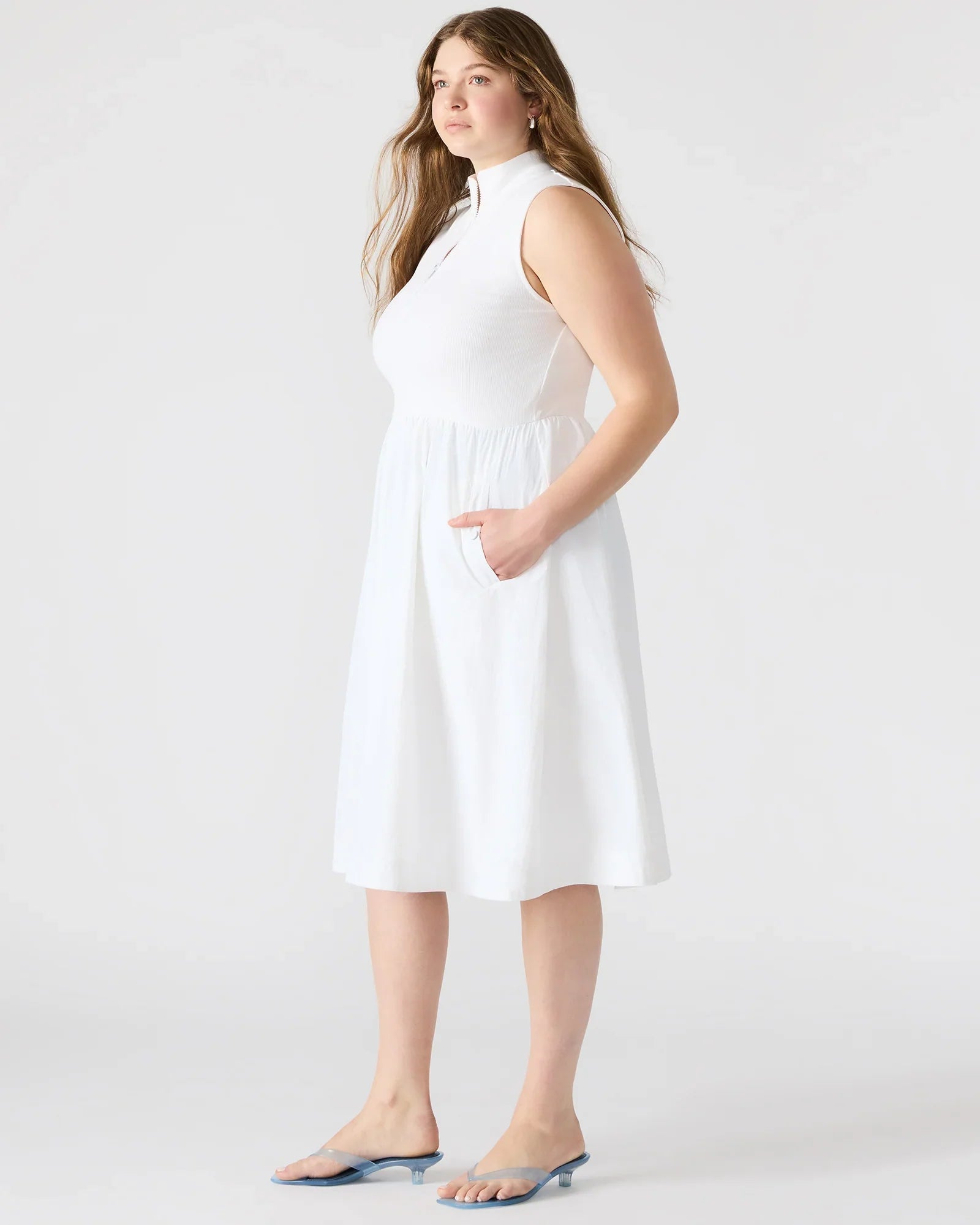 BERLIN DRESS WHITE - Clothing - Steve Madden Canada