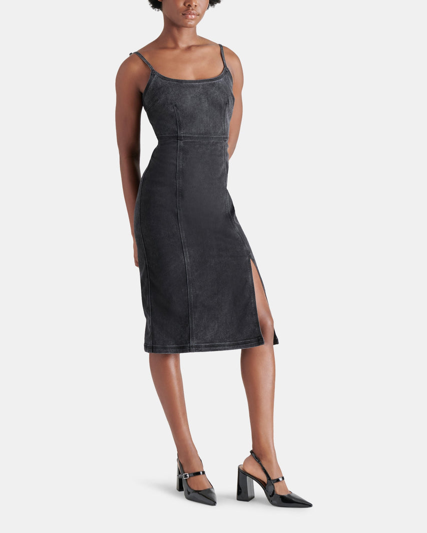 GISELLE DRESS BLACK - Clothing - Steve Madden Canada