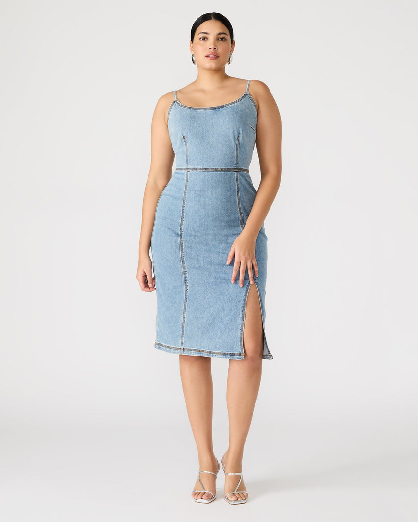 GISELLE DRESS DENIM - Clothing - Steve Madden Canada