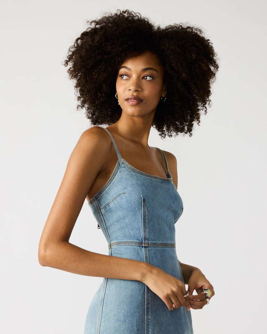 GISELLE DRESS DENIM - Clothing - Steve Madden Canada