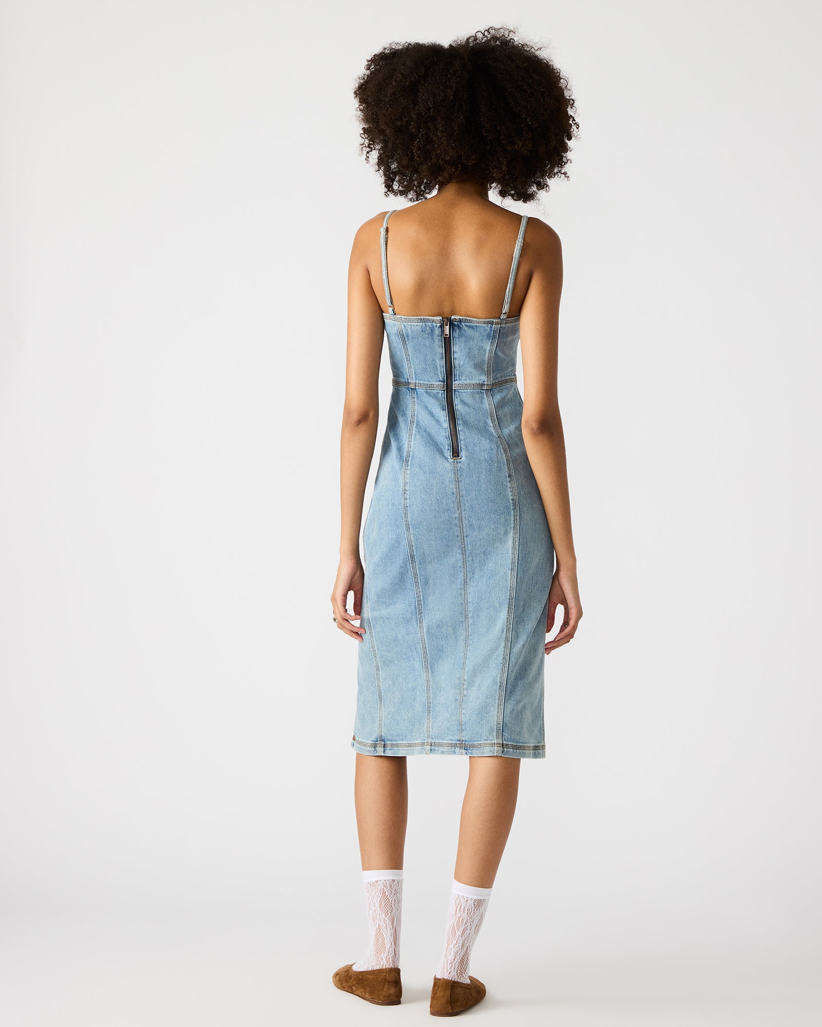 GISELLE DRESS DENIM - Clothing - Steve Madden Canada