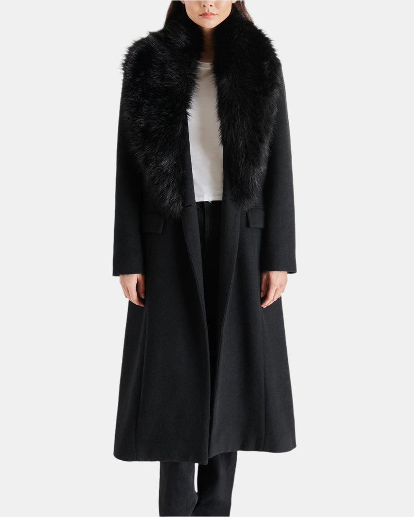 PRINCEE COAT BLACK - Clothing - Steve Madden Canada