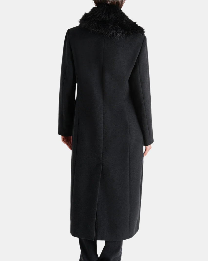 PRINCEE COAT BLACK - Clothing - Steve Madden Canada