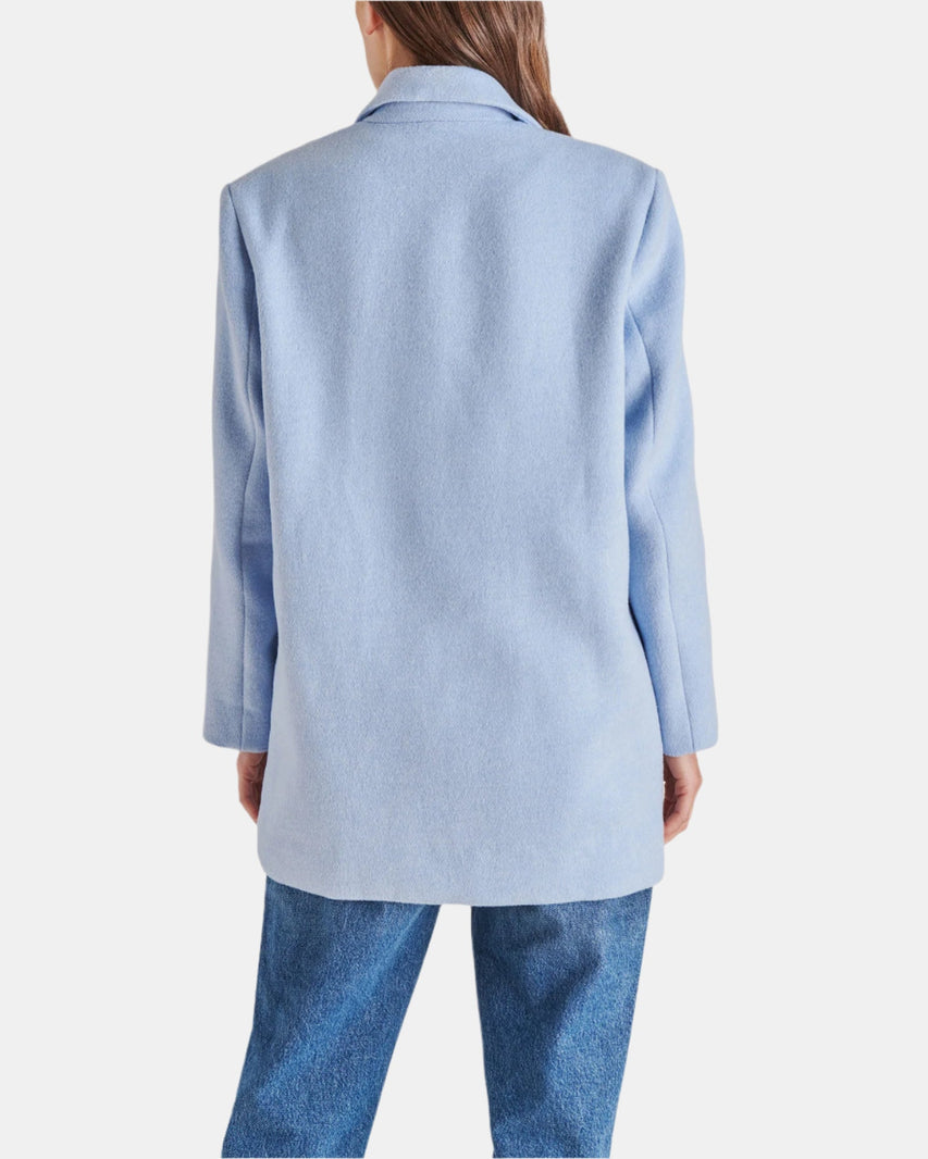 MYRA COAT BLUE - Clothing - Steve Madden Canada