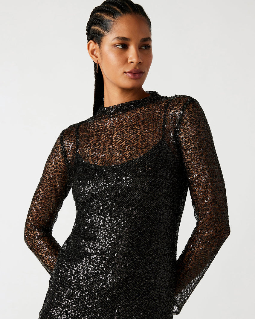 BLAKELY DRESS BLACK - Clothing - Steve Madden Canada