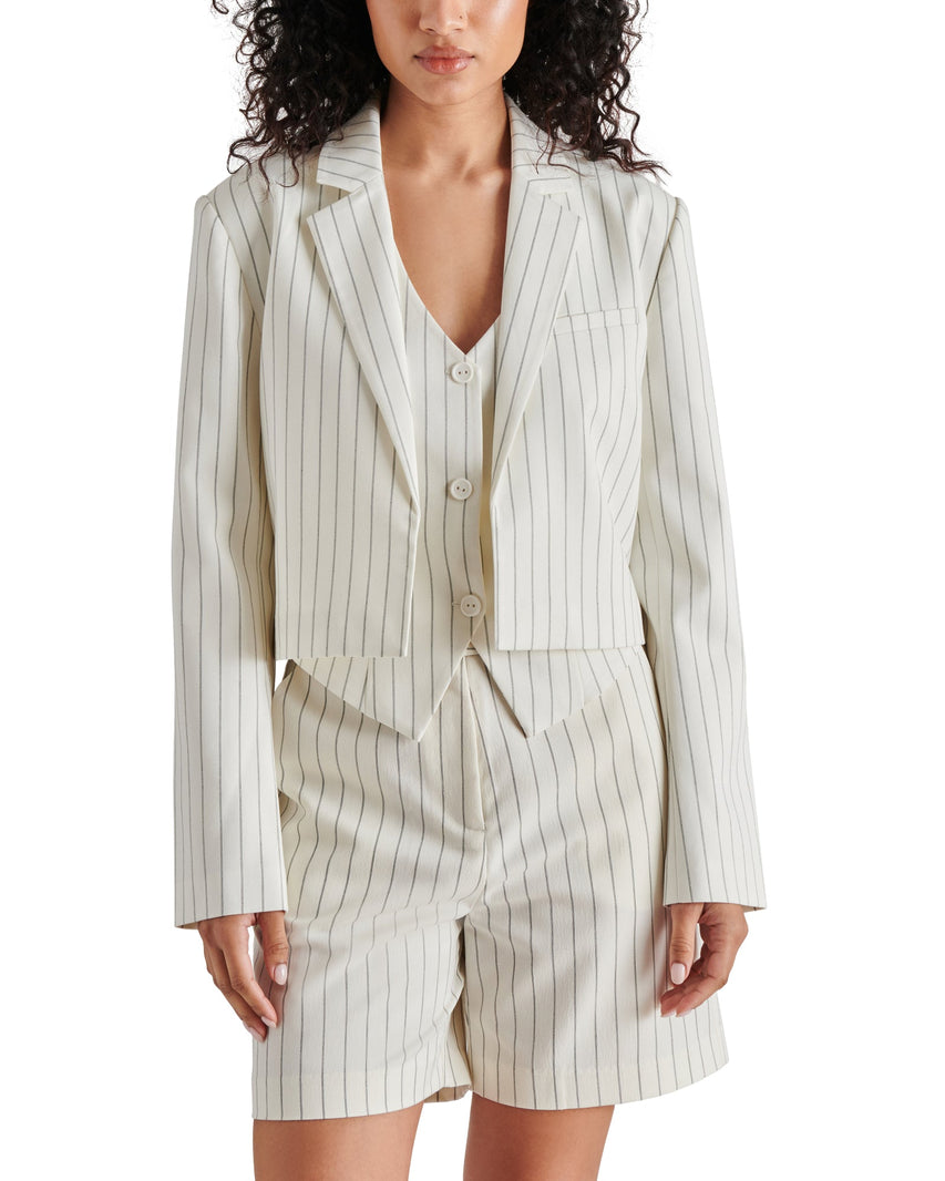 RUPI BLAZER BEIGE - Clothing - Steve Madden Canada