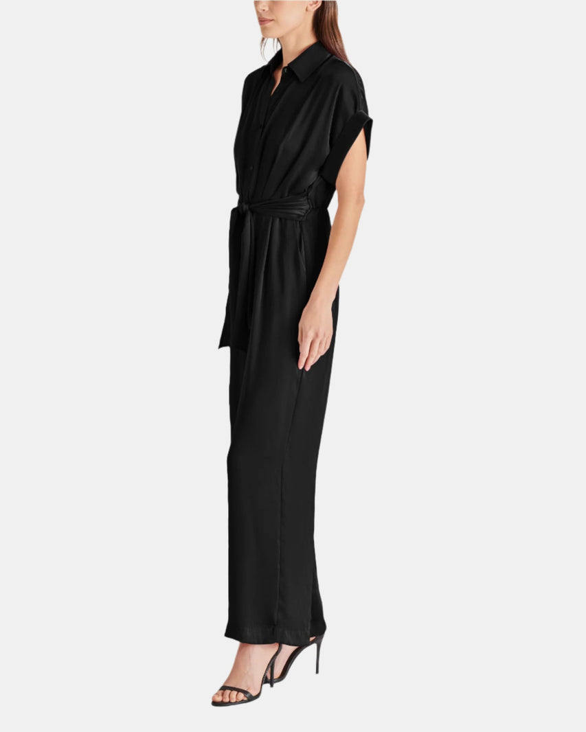 TORI JUMPSUIT BLACK - Clothing - Steve Madden Canada