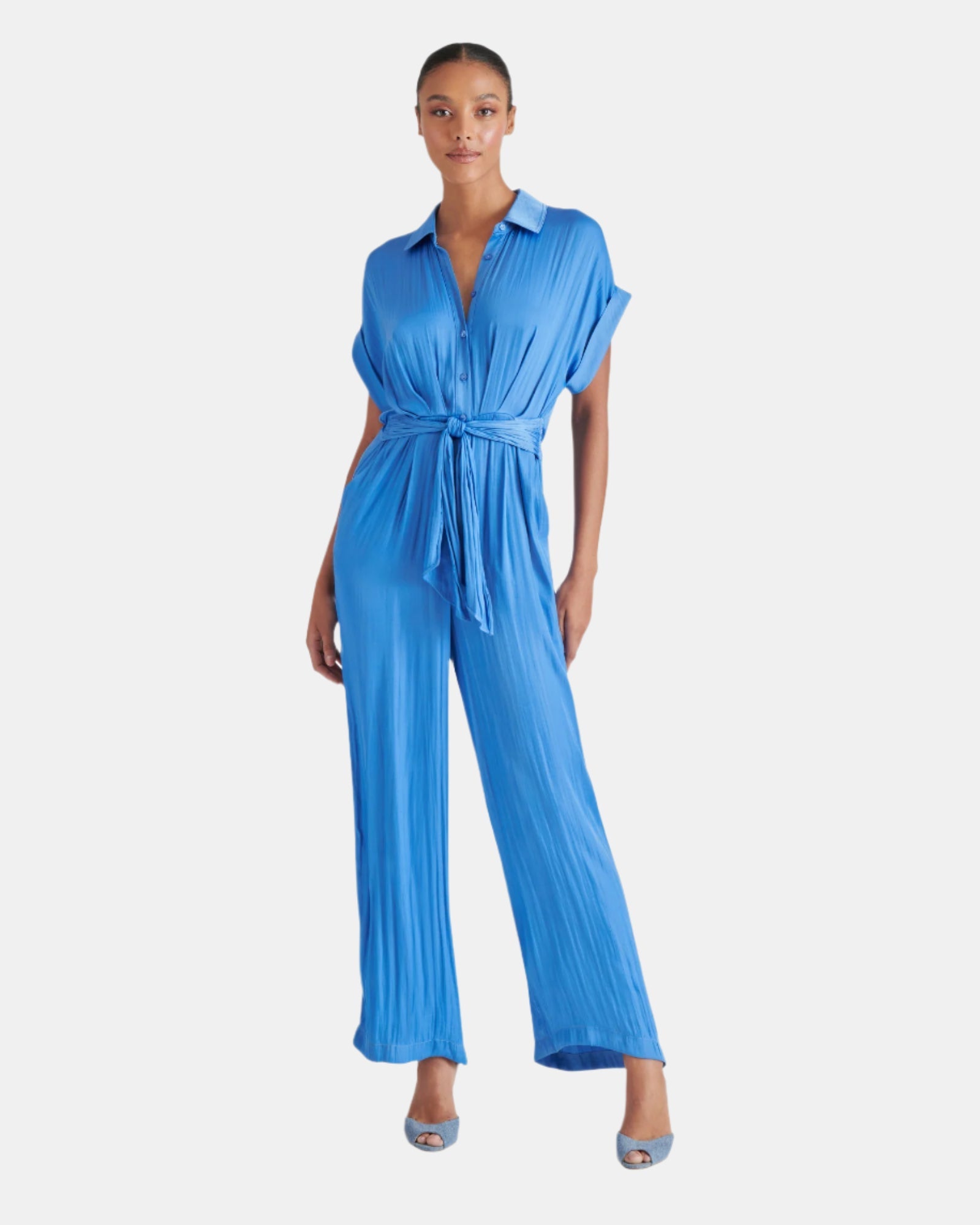TORI JUMPSUIT INDIGO - Clothing - Steve Madden Canada