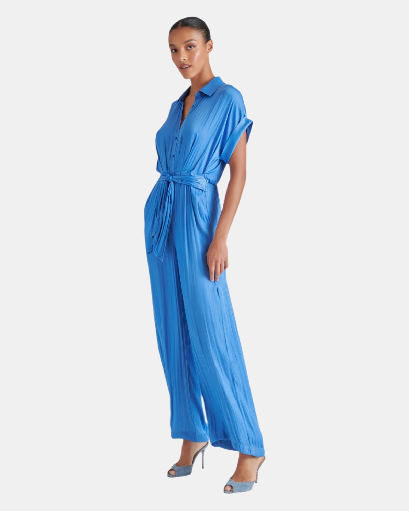 TORI JUMPSUIT INDIGO - Clothing - Steve Madden Canada