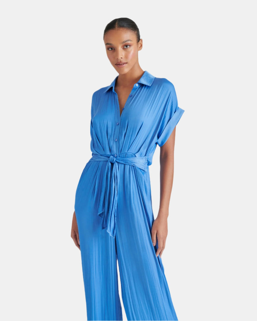 TORI JUMPSUIT INDIGO - Clothing - Steve Madden Canada