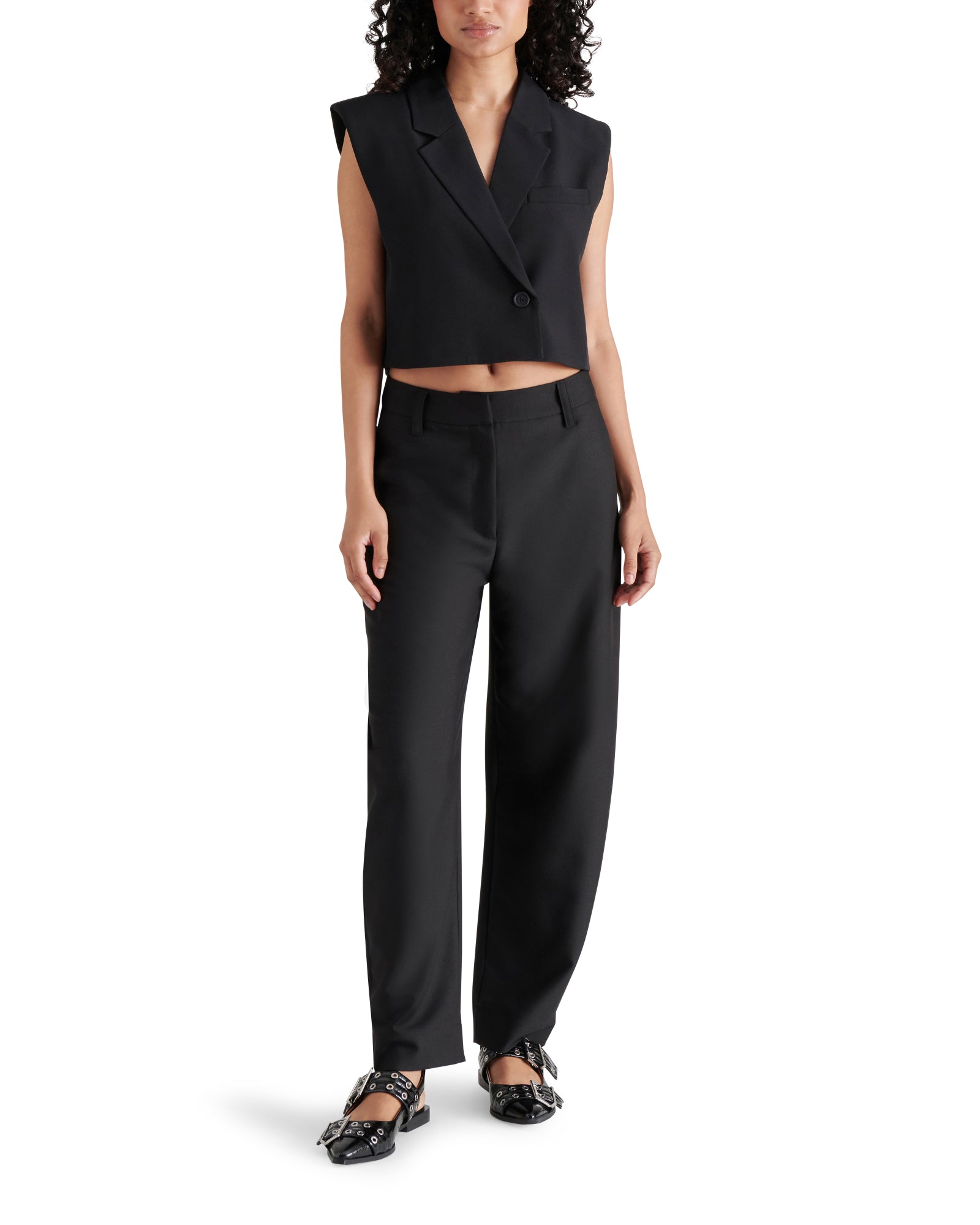 JUNIA PANTS BLACK - Clothing - Steve Madden Canada