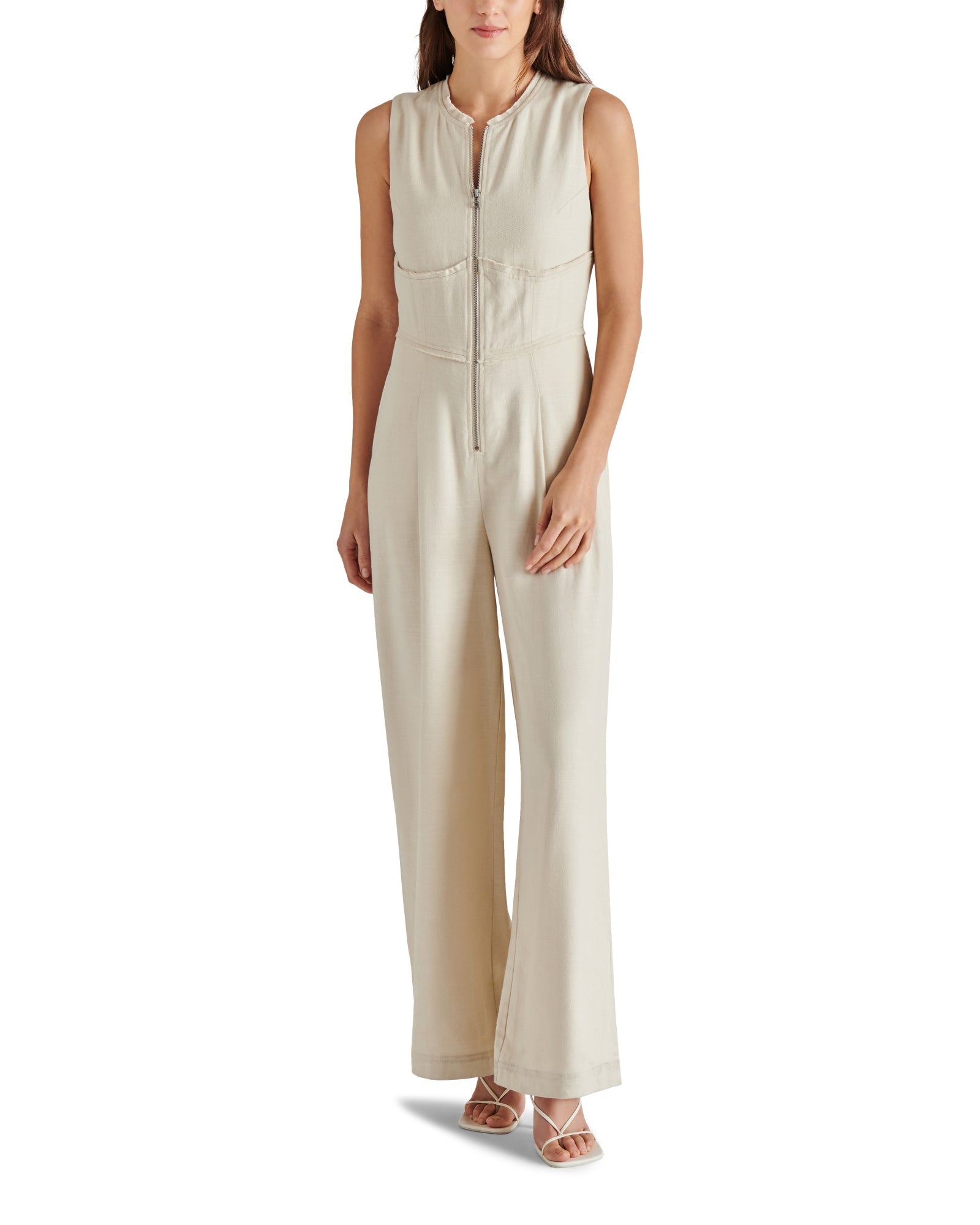 ASHTYN JUMPSUIT BEIGE - Clothing - Steve Madden Canada
