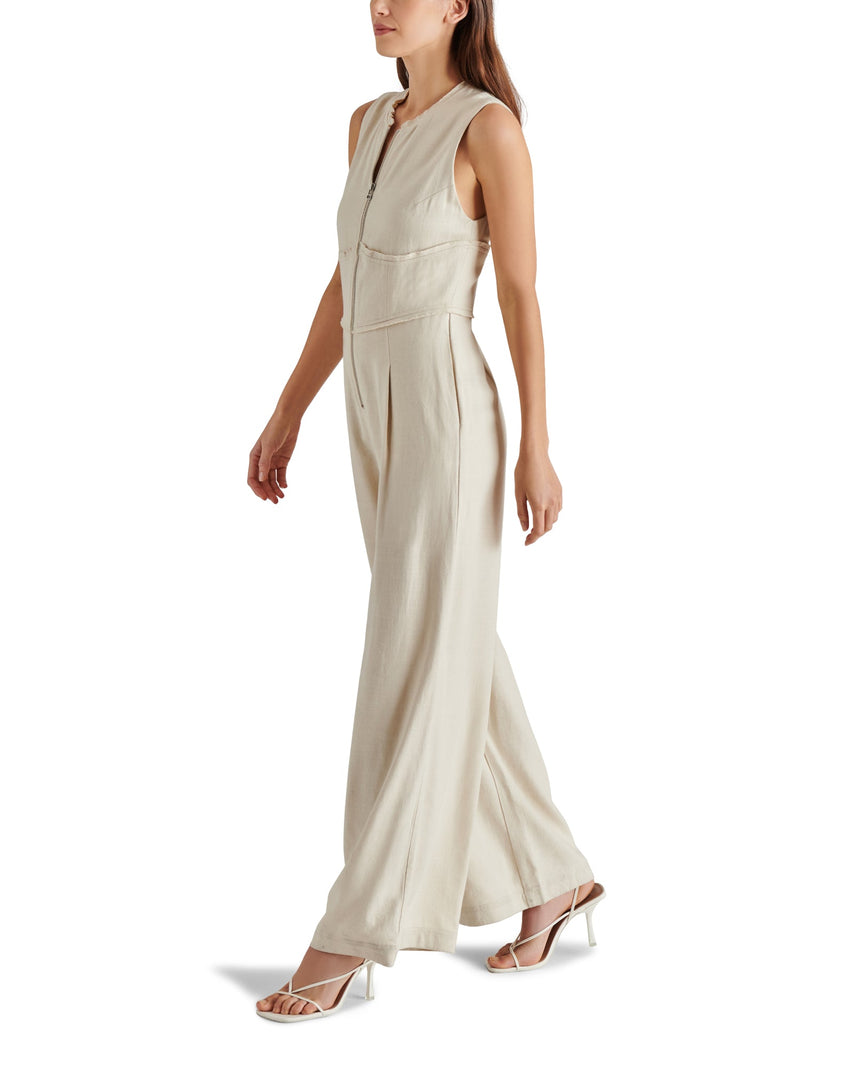 ASHTYN JUMPSUIT BEIGE - Clothing - Steve Madden Canada