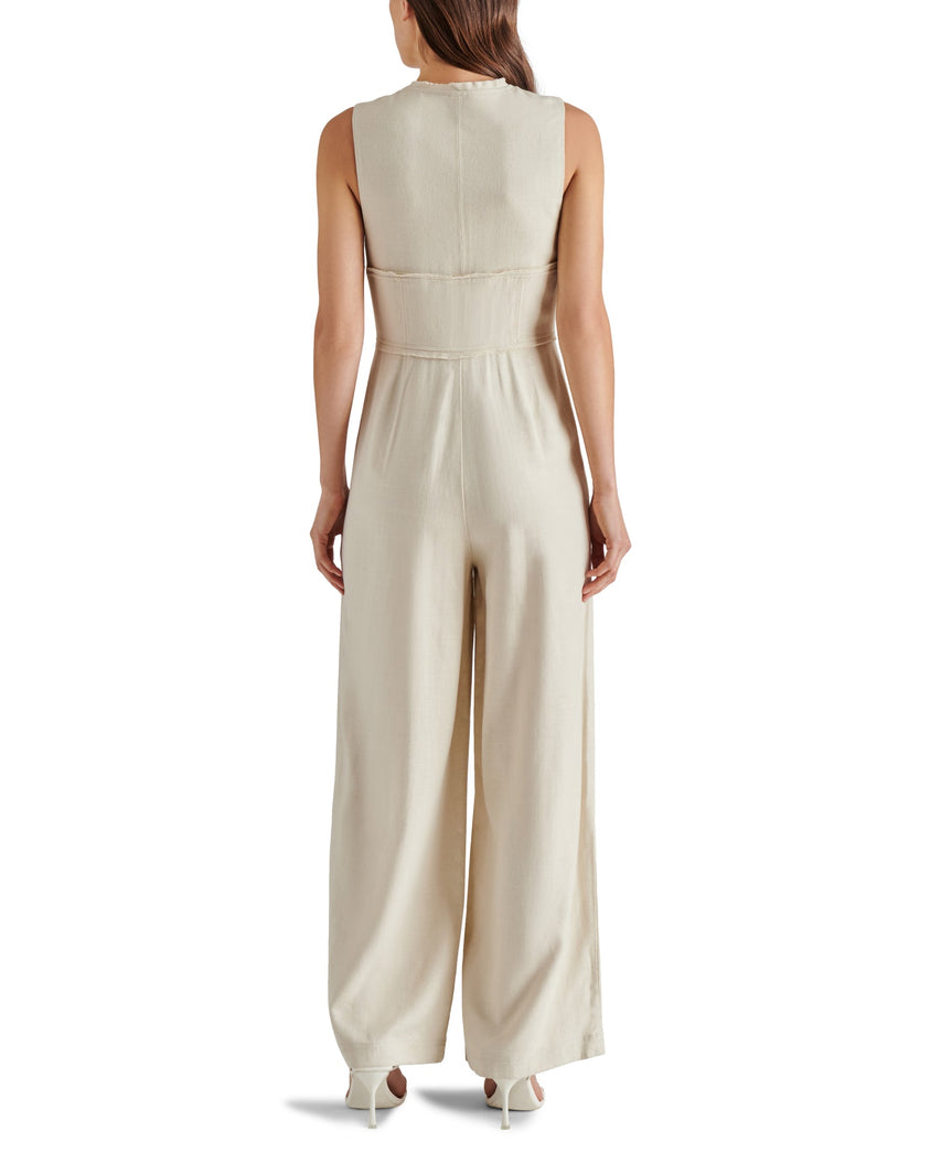 ASHTYN JUMPSUIT BEIGE - Clothing - Steve Madden Canada