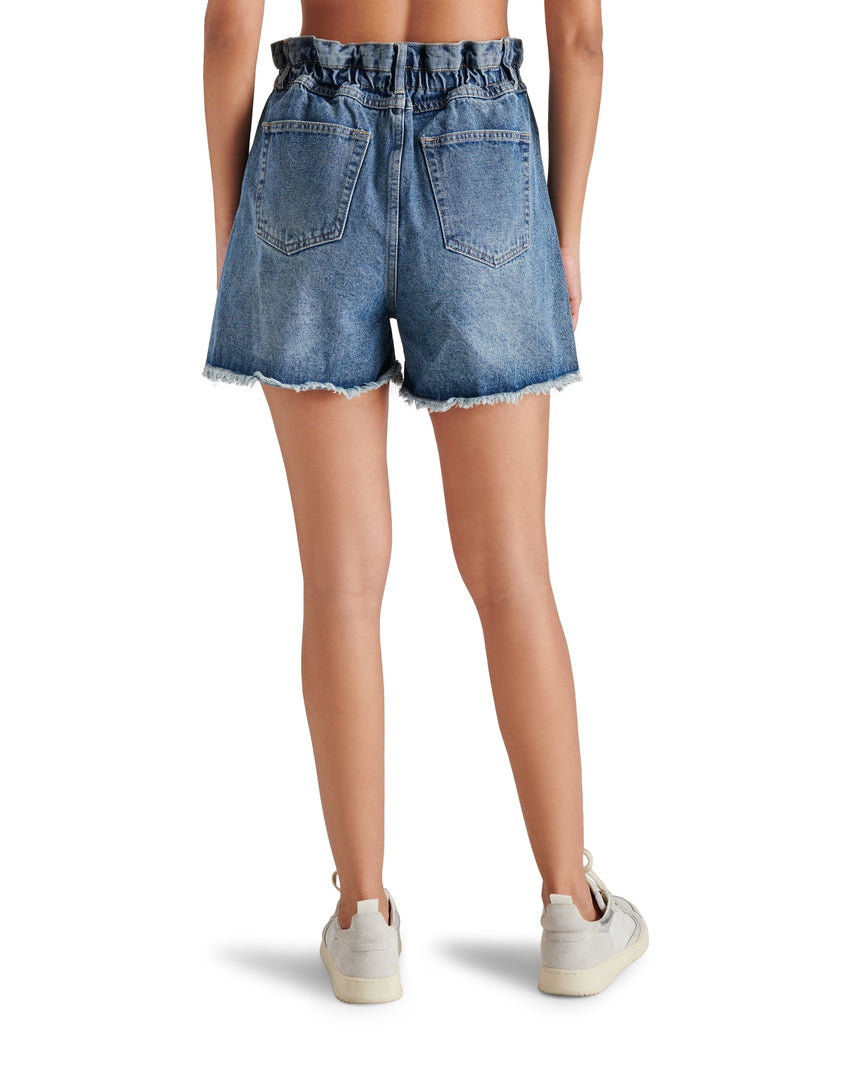 LUNETTA SHORTS BLUE DENIM - Clothing - Steve Madden Canada